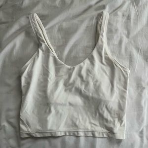 White Athletic Tank Top